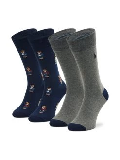 Polo Ralph Lauren Γυναίκες Ψηλές Κάλτσες Σετ 2 ζευγάρια ψηλές κάλτσες Unisex 449767219001 Έγχρωμο