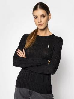 Polo Ralph Lauren Γυναίκες Πουλόβερ Julianna 211580009046 Μαύρο Slim Fit