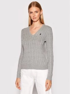 Polo Ralph Lauren Γυναίκες Πουλόβερ 211865423001 Γκρι Regular Fit