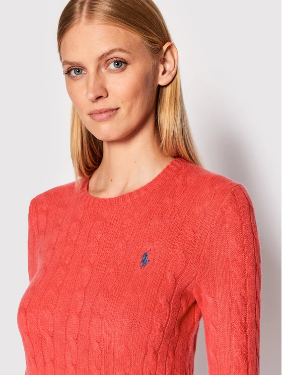 Polo Ralph Lauren Γυναίκες Πουλόβερ 211875831003 Κόκκινο Regular Fit 6 Polo Ralph Lauren Γυναίκες Πουλόβερ 211875831003 Κόκκινο Regular Fit - Image 4