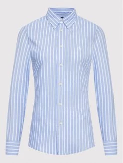 Polo Ralph Lauren Γυναίκες Casual Πουκάμισα Πουκάμισο 211881657001 Μπλε Regular Fit -Polo Ralph Lauren Κατάστημα unnamed file 162