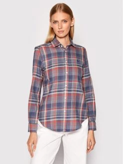 Polo Ralph Lauren Γυναίκες Casual Πουκάμισα Πουκάμισο 211875066001 Σκούρο μπλε Classic Fit