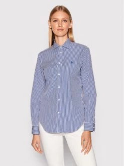 Polo Ralph Lauren Γυναίκες Casual Πουκάμισα Πουκάμισο 211784161029 Μπλε Classic Fit