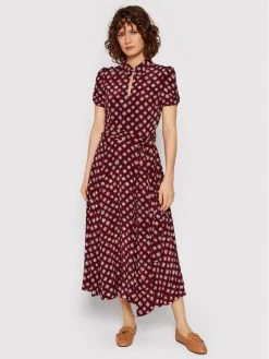 Polo Ralph Lauren Γυναίκες Καθημερινά Φορέματα Φόρεμα καθημερινό 211857037001 Μπορντό Regular Fit