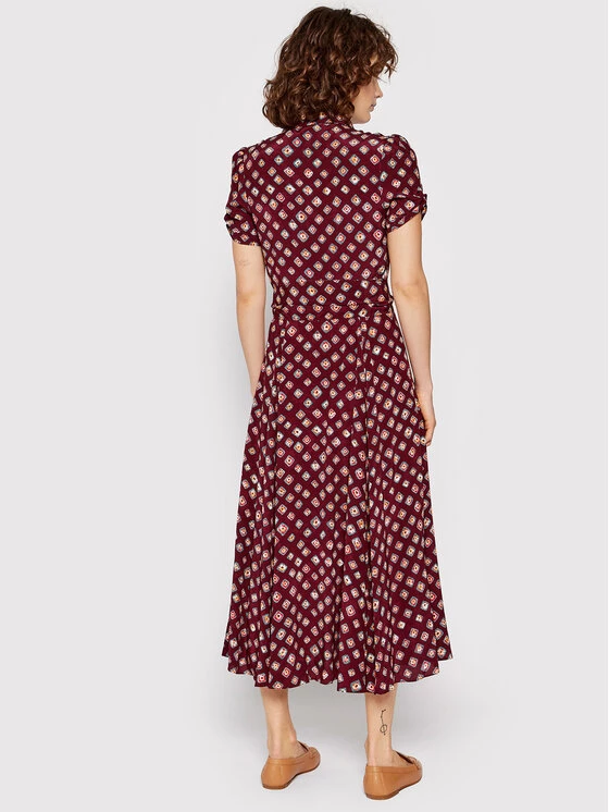 Polo Ralph Lauren Γυναίκες Καθημερινά Φορέματα Φόρεμα καθημερινό 211857037001 Μπορντό Regular Fit 5 Polo Ralph Lauren Γυναίκες Καθημερινά Φορέματα Φόρεμα καθημερινό 211857037001 Μπορντό Regular Fit - Image 3