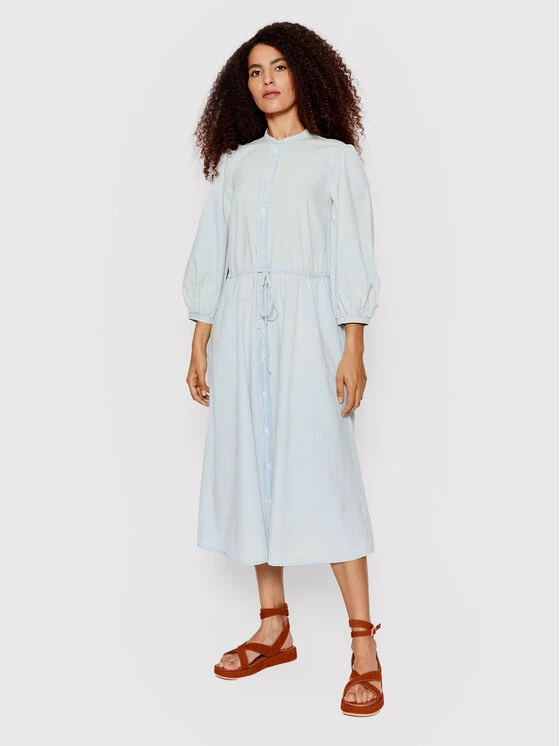 Polo Ralph Lauren Γυναίκες Φορέματα σε Στυλ Πουκάμισο & Σεμιζιέ Φόρεμα πουκάμισο 211864011001 Μπλε Regular Fit 4 Polo Ralph Lauren Γυναίκες Φορέματα σε Στυλ Πουκάμισο & Σεμιζιέ Φόρεμα πουκάμισο 211864011001 Μπλε Regular Fit - Image 2