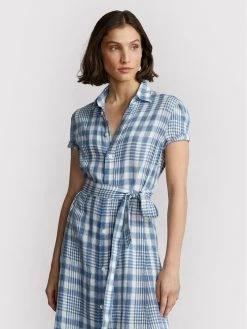 Polo Ralph Lauren Γυναίκες Φορέματα σε Στυλ Πουκάμισο & Σεμιζιέ Φόρεμα πουκάμισο 211864002002 Μπλε Regular Fit -Polo Ralph Lauren Κατάστημα unnamed file 1789