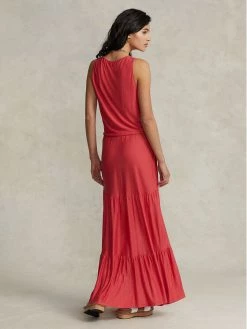 Polo Ralph Lauren Γυναίκες Καλοκαιρινά Φορέματα Φόρεμα καλοκαιρινό 211863407001 Κόκκινο Regular Fit -Polo Ralph Lauren Κατάστημα unnamed file 1801