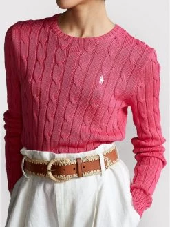 Polo Ralph Lauren Γυναίκες Πουλόβερ 211580009107 Ροζ Slim Fit -Polo Ralph Lauren Κατάστημα unnamed file 1915