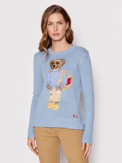 Polo Ralph Lauren Γυναίκες Πουλόβερ 211863606001 Μπλε Regular Fit