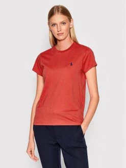 Polo Ralph Lauren Γυναίκες T-shirts T-Shirt 211847073023 Κόκκινο Regular Fit