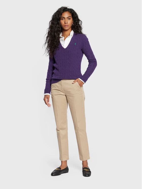 Polo Ralph Lauren Γυναίκες Πουλόβερ 211875832012 Μωβ Regular Fit 4 Polo Ralph Lauren Γυναίκες Πουλόβερ 211875832012 Μωβ Regular Fit - Image 2