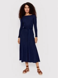 Polo Ralph Lauren Γυναίκες Πλεκτά Φορέματα Φόρεμα υφασμάτινο 211856694002 Σκούρο μπλε Regular Fit