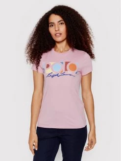 Polo Ralph Lauren Γυναίκες T-shirts T-Shirt 211856637005 Ροζ Regular Fit