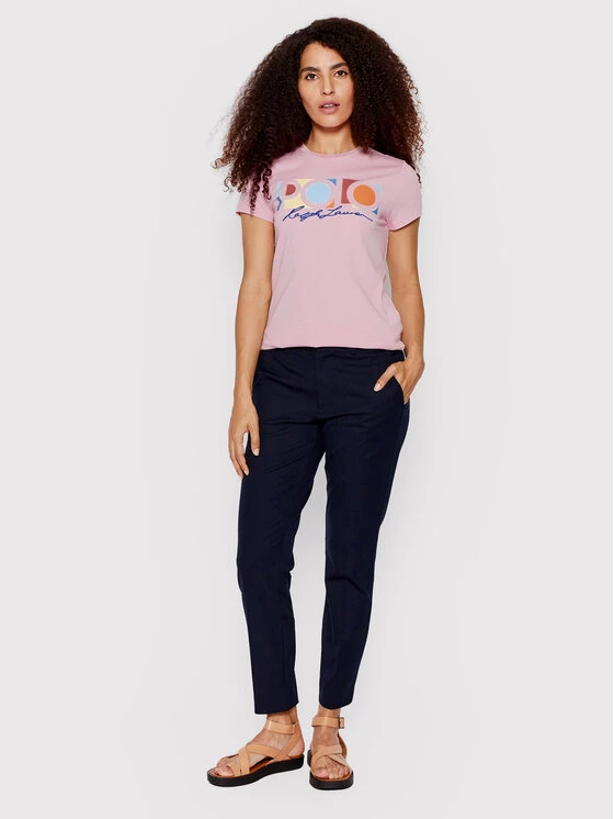Polo Ralph Lauren Γυναίκες T-shirts T-Shirt 211856637005 Ροζ Regular Fit 4 Polo Ralph Lauren Γυναίκες T-shirts T-Shirt 211856637005 Ροζ Regular Fit - Image 2