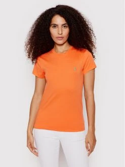 Polo Ralph Lauren Γυναίκες T-shirts T-Shirt 211847073018 Πορτοκαλί Regular Fit