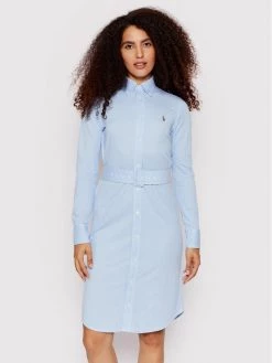 Polo Ralph Lauren Γυναίκες Φορέματα σε Στυλ Πουκάμισο & Σεμιζιέ Φόρεμα πουκάμισο 211800510002 Μπλε Regular Fit