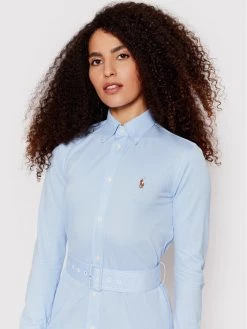 Polo Ralph Lauren Γυναίκες Φορέματα σε Στυλ Πουκάμισο & Σεμιζιέ Φόρεμα πουκάμισο 211800510002 Μπλε Regular Fit -Polo Ralph Lauren Κατάστημα unnamed file 2263