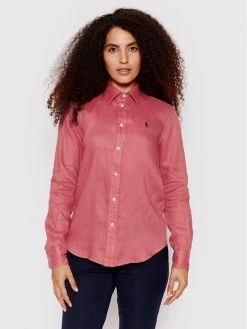 Polo Ralph Lauren Γυναίκες Casual Πουκάμισα Πουκάμισο 211827658015 Κόκκινο Relaxed Fit