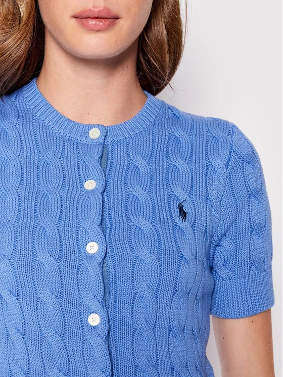 Polo Ralph Lauren Γυναίκες Ζακέτες Ζακέτα 211863612002 Μπλε Slim Fit 6 Polo Ralph Lauren Γυναίκες Ζακέτες Ζακέτα 211863612002 Μπλε Slim Fit - Image 4