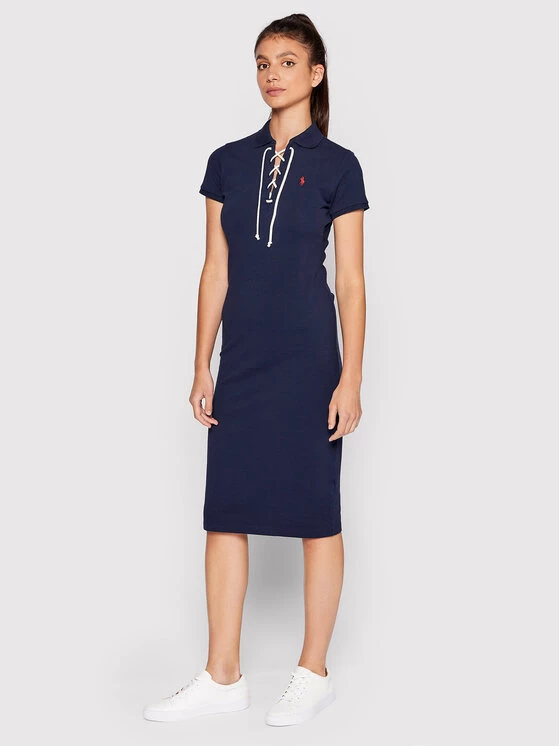 Polo Ralph Lauren Γυναίκες Καθημερινά Φορέματα Φόρεμα καθημερινό 211863440001 Σκούρο μπλε Slim Fit 3 Polo Ralph Lauren Γυναίκες Καθημερινά Φορέματα Φόρεμα καθημερινό 211863440001 Σκούρο μπλε Slim Fit