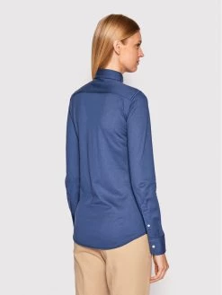 Polo Ralph Lauren Γυναίκες Casual Πουκάμισα Πουκάμισο 211664427033 Σκούρο μπλε Slim Fit -Polo Ralph Lauren Κατάστημα unnamed file 2343