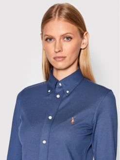 Polo Ralph Lauren Γυναίκες Casual Πουκάμισα Πουκάμισο 211664427033 Σκούρο μπλε Slim Fit -Polo Ralph Lauren Κατάστημα unnamed file 2344