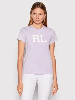 Polo Ralph Lauren Γυναίκες T-shirts T-Shirt 211847076008 Μωβ Regular Fit