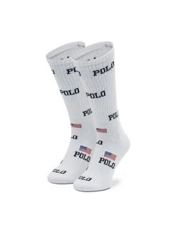 Polo Ralph Lauren Γυναίκες Ψηλές Κάλτσες Κάλτσες Ψηλές Unisex 449874503001 Λευκό