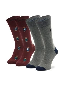 Polo Ralph Lauren Γυναίκες Ψηλές Κάλτσες Σετ 2 ζευγάρια ψηλές κάλτσες Unisex Clas 449767219002 Έγχρωμο