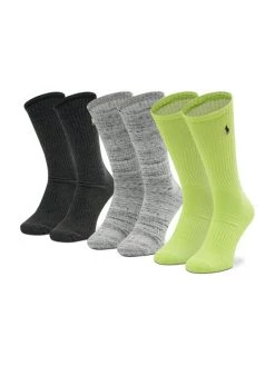 Polo Ralph Lauren Γυναίκες Ψηλές Κάλτσες Σετ 3 ζευγάρια ψηλές κάλτσες Unisex Stfy 449874478001 Έγχρωμο