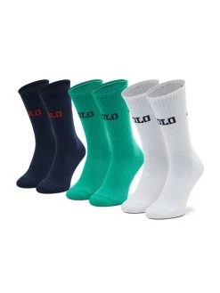 Polo Ralph Lauren Γυναίκες Ψηλές Κάλτσες Σετ 3 ζευγάρια ψηλές κάλτσες Unisex 449874553001 Έγχρωμο