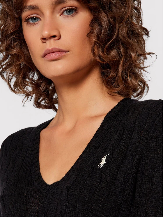 Polo Ralph Lauren Γυναίκες Πουλόβερ 211508656001 Μαύρο Regular Fit 6 Polo Ralph Lauren Γυναίκες Πουλόβερ 211508656001 Μαύρο Regular Fit - Image 4