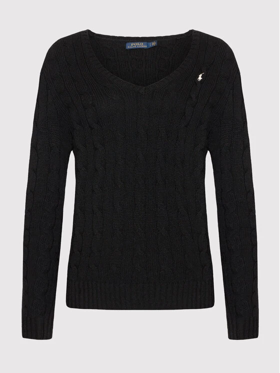 Polo Ralph Lauren Γυναίκες Πουλόβερ 211508656001 Μαύρο Regular Fit 7 Polo Ralph Lauren Γυναίκες Πουλόβερ 211508656001 Μαύρο Regular Fit - Image 5