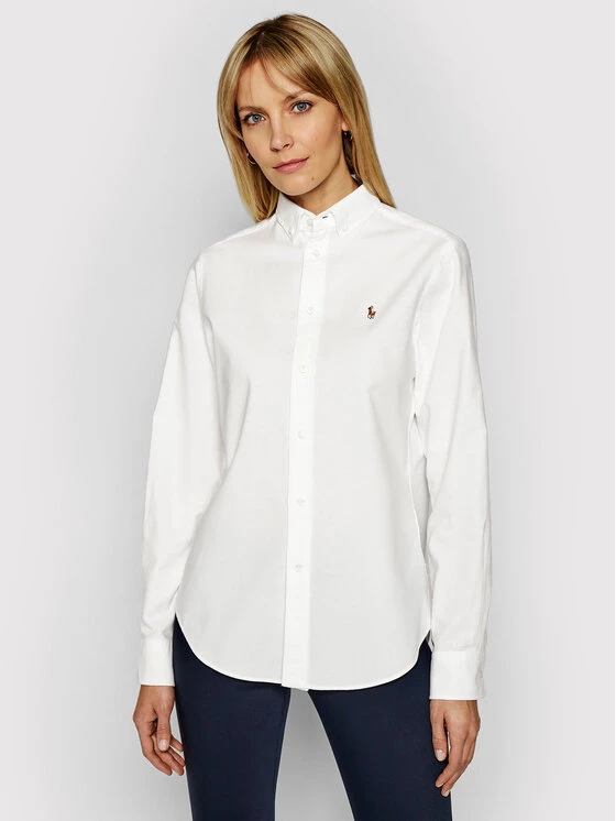 Polo Ralph Lauren Γυναίκες Casual Πουκάμισα Πουκάμισο Polo Bsr 211806181003 Λευκό Classic Fit 3 Polo Ralph Lauren Γυναίκες Casual Πουκάμισα Πουκάμισο Polo Bsr 211806181003 Λευκό Classic Fit