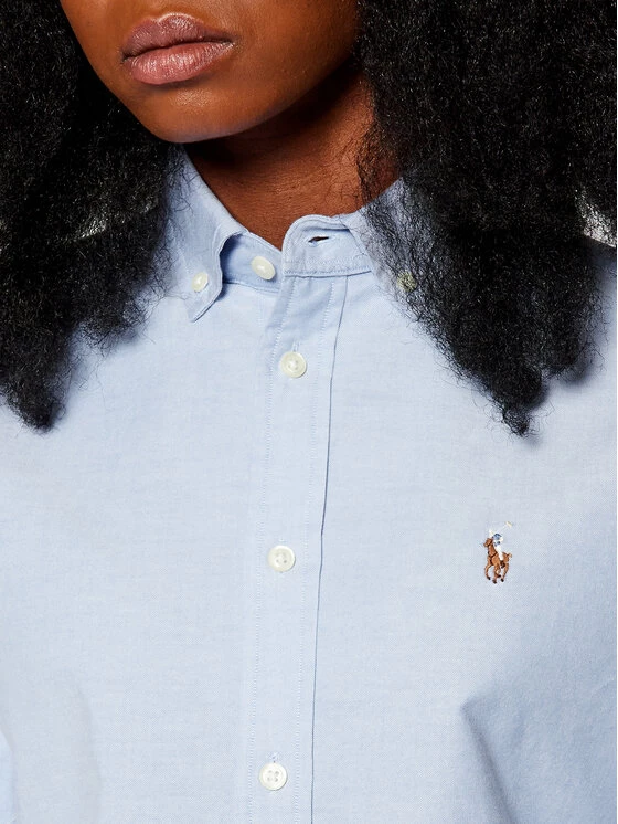 Polo Ralph Lauren Γυναίκες Casual Πουκάμισα Πουκάμισο Lsl 211806181 Μπλε Classic Fit 6 Polo Ralph Lauren Γυναίκες Casual Πουκάμισα Πουκάμισο Lsl 211806181 Μπλε Classic Fit - Image 4