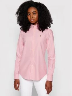 Polo Ralph Lauren Κατάστημα 14 Polo Ralph Lauren Γυναίκες Casual Πουκάμισα Πουκάμισο Washed Oxford 211743355 Ροζ Slim Fit