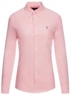 Polo Ralph Lauren Γυναίκες Casual Πουκάμισα Πουκάμισο Washed Oxford 211743355 Ροζ Slim Fit -Polo Ralph Lauren Κατάστημα unnamed file 2581