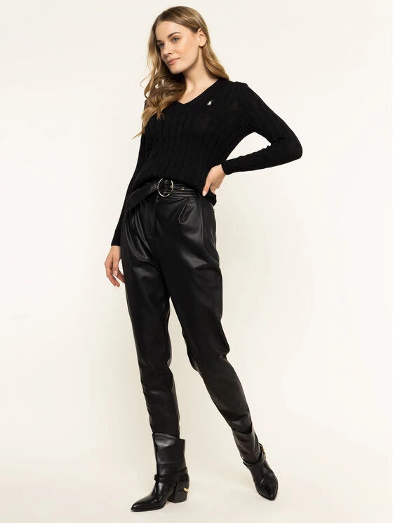 Polo Ralph Lauren Γυναίκες Πουλόβερ Kimberly 211580008039 Μαύρο Regular Fit 4 Polo Ralph Lauren Γυναίκες Πουλόβερ Kimberly 211580008039 Μαύρο Regular Fit - Image 2