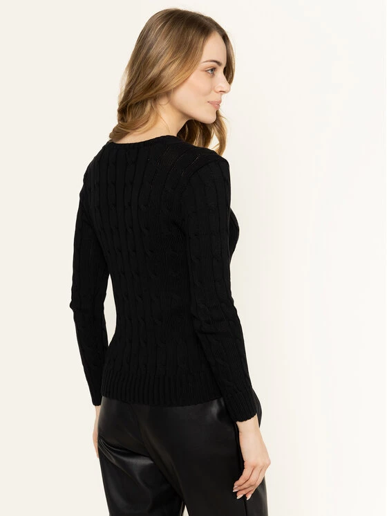 Polo Ralph Lauren Γυναίκες Πουλόβερ Kimberly 211580008039 Μαύρο Regular Fit 5 Polo Ralph Lauren Γυναίκες Πουλόβερ Kimberly 211580008039 Μαύρο Regular Fit - Image 3