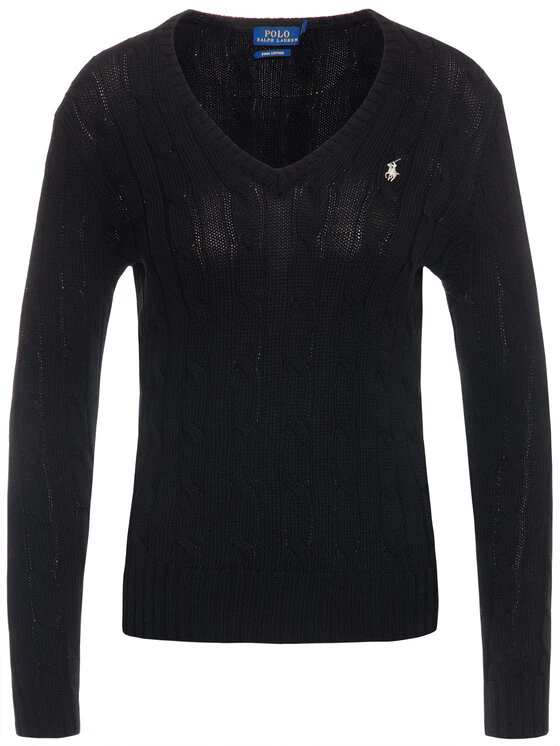 Polo Ralph Lauren Γυναίκες Πουλόβερ Kimberly 211580008039 Μαύρο Regular Fit 7 Polo Ralph Lauren Γυναίκες Πουλόβερ Kimberly 211580008039 Μαύρο Regular Fit - Image 5