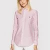 Polo Ralph Lauren Γυναίκες Casual Πουκάμισα Πουκάμισο Oxford 211664416 Ροζ Slim Fit