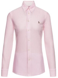 Polo Ralph Lauren Γυναίκες Casual Πουκάμισα Πουκάμισο Oxford 211664416 Ροζ Slim Fit -Polo Ralph Lauren Κατάστημα unnamed file 2596