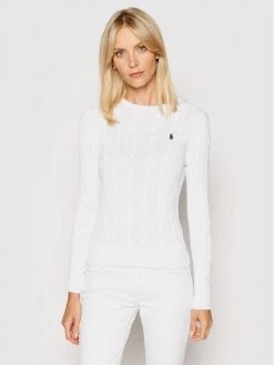 Polo Ralph Lauren Κατάστημα 6 Polo Ralph Lauren Γυναίκες Πουλόβερ Julianna 211580009005 Λευκό Slim Fit