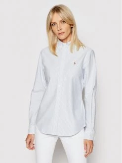 Polo Ralph Lauren Κατάστημα 4 Polo Ralph Lauren Γυναίκες Casual Πουκάμισα Πουκάμισο Washed Oxford 211743355 Μπλε Slim Fit