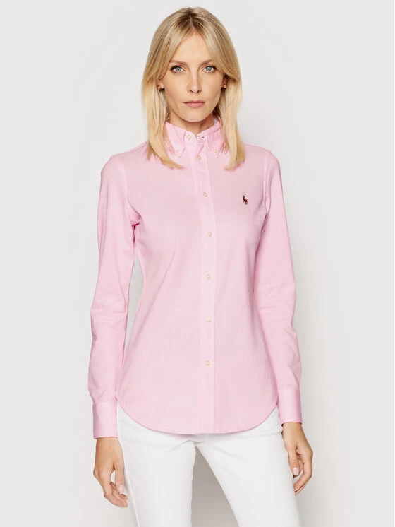 Polo Ralph Lauren Γυναίκες Casual Πουκάμισα Πουκάμισο Heidi 211664427002 Ροζ Slim Fit 2 Polo Ralph Lauren Γυναίκες Casual Πουκάμισα Πουκάμισο Heidi 211664427002 Ροζ Slim Fit