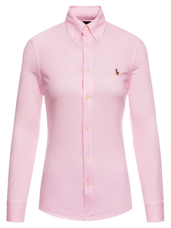 Polo Ralph Lauren Γυναίκες Casual Πουκάμισα Πουκάμισο Heidi 211664427002 Ροζ Slim Fit 6 Polo Ralph Lauren Γυναίκες Casual Πουκάμισα Πουκάμισο Heidi 211664427002 Ροζ Slim Fit - Image 5