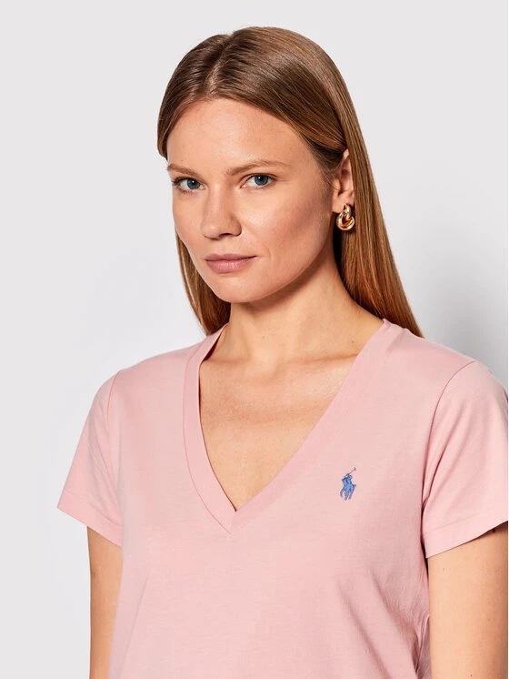 Polo Ralph Lauren Γυναίκες T-shirts T-Shirt 211847077007 Ροζ Regular Fit 6 Polo Ralph Lauren Γυναίκες T-shirts T-Shirt 211847077007 Ροζ Regular Fit - Image 4