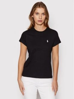 Polo Ralph Lauren Γυναίκες T-shirts T-Shirt 211847073008 Μαύρο Regular Fit