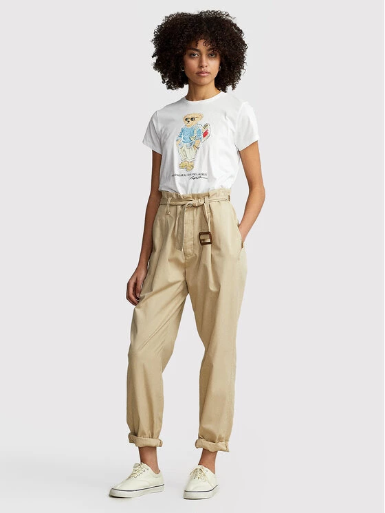 Polo Ralph Lauren Γυναίκες T-shirts T-Shirt 211863299001 Λευκό Regular Fit 4 Polo Ralph Lauren Γυναίκες T-shirts T-Shirt 211863299001 Λευκό Regular Fit - Image 2